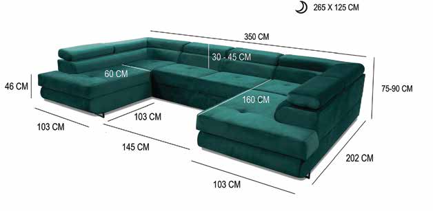 West Sofa Bed in situ