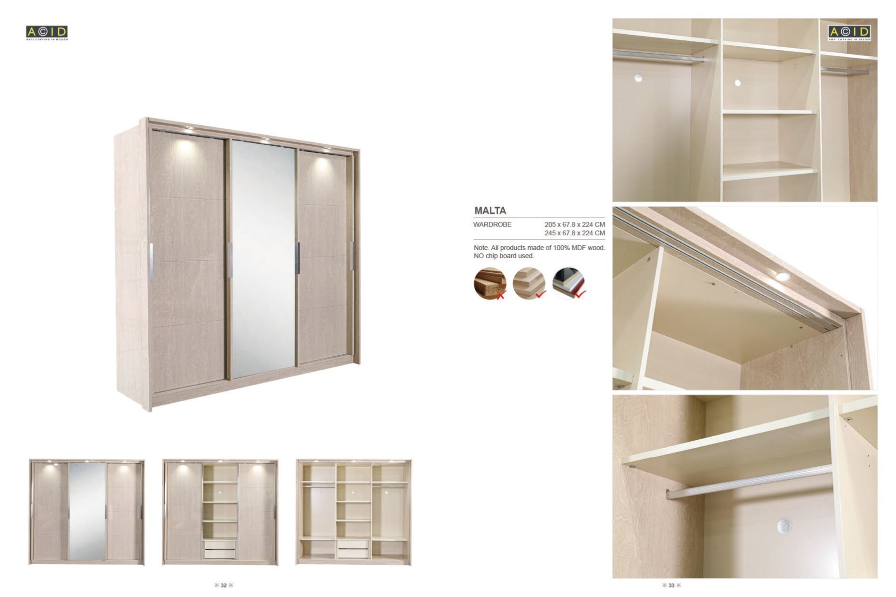Malta Sliding Mirror Wardrobe in situ