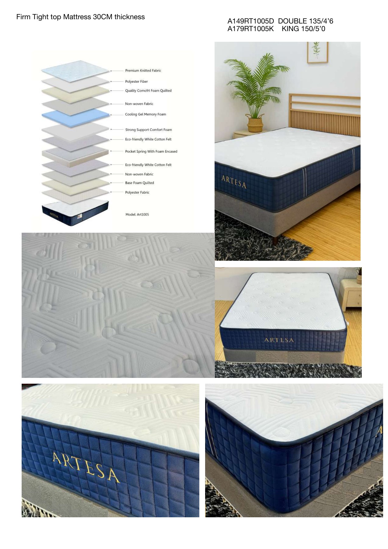 Firm Tight Top Mattress 30cm